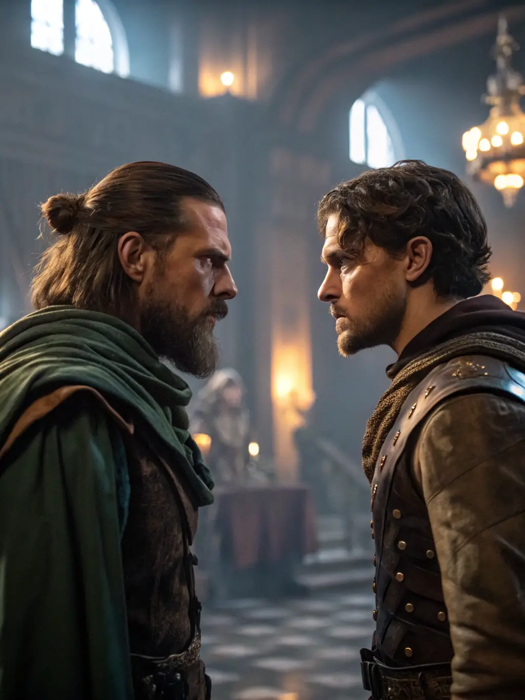 A captivating scene from BertiUsx's storyline, featuring key characters interacting in a dramatic and emotionally charged moment.