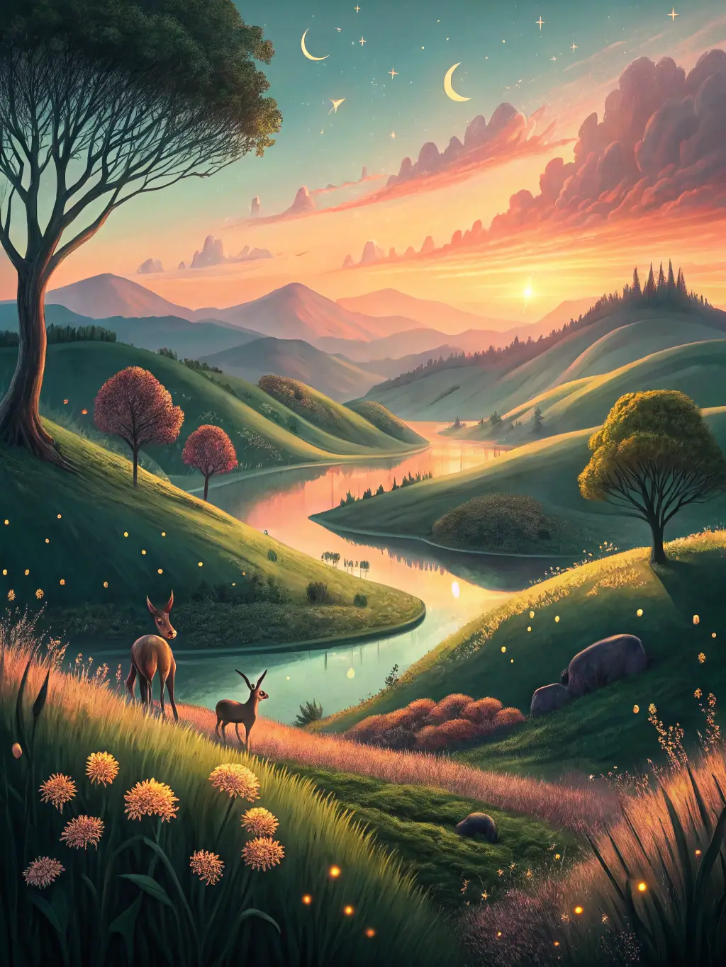 A visually stunning image of the BertiUsx game world, depicting a vast and explorable landscape with diverse biomes and hidden locations.