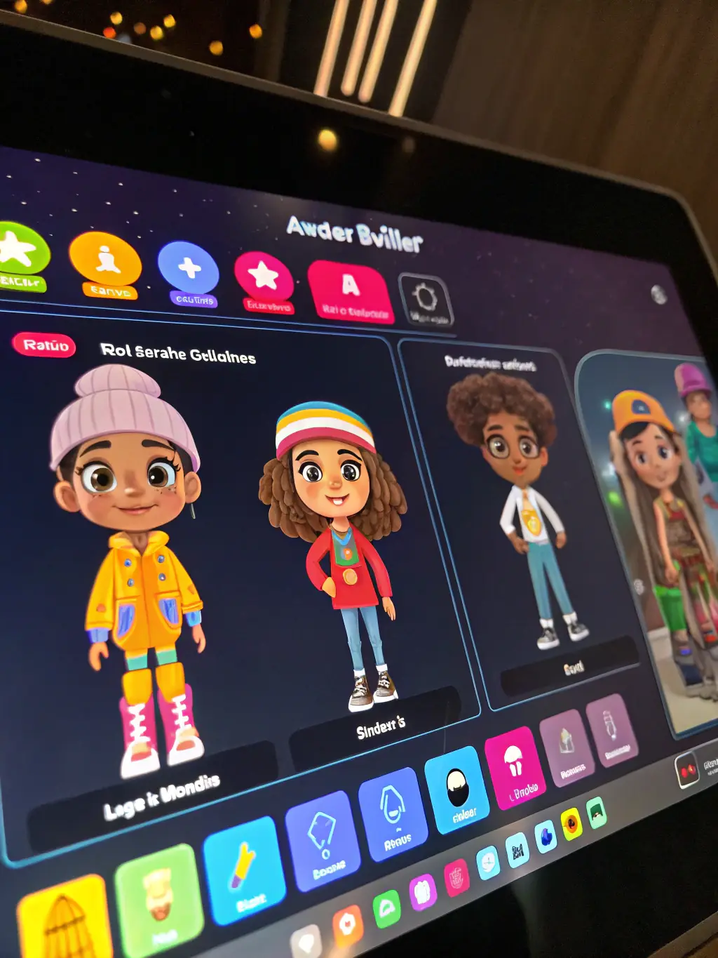 A detailed character customization screen from BertiUsx, showcasing the various options available to players for creating their unique avatar.